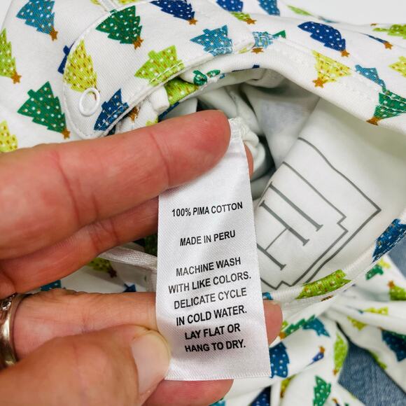 NWT Lila & Hayes Size 3-6M Parker PJs in Christmas Tree - Picture 5 of 5